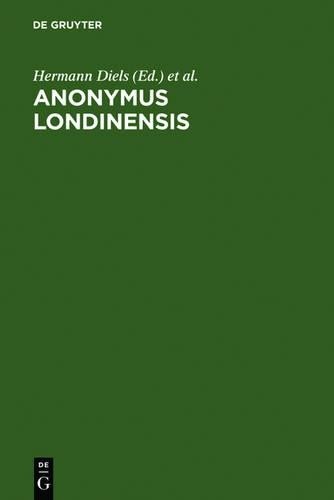 Anonymus Londinensis (Hardback)