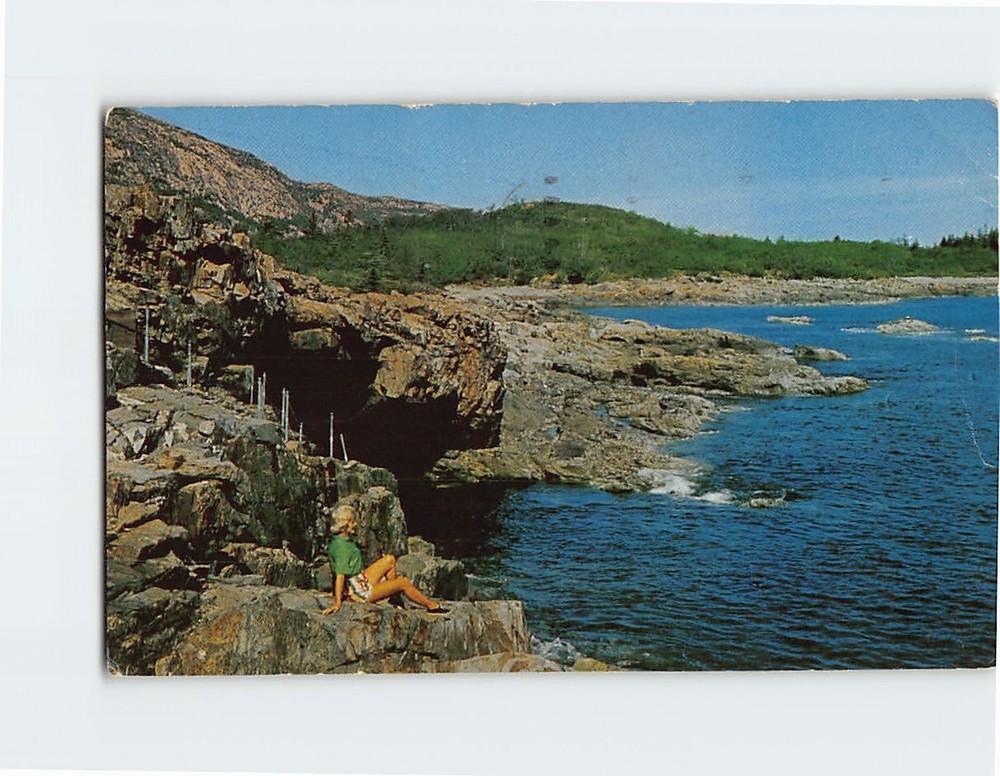 Postcard Anemone Cave Bar Harbor Acadia National Park Mt. Desert Island Maine-image