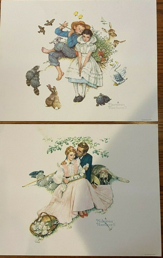 2 Vintage Norman Rockwell Prints ( 11