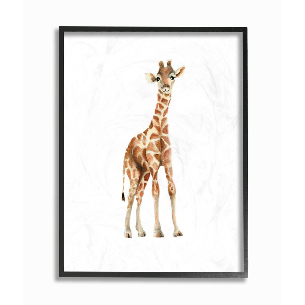 Stupell Happy Baby Giraffe Framed Giclee Art  Small