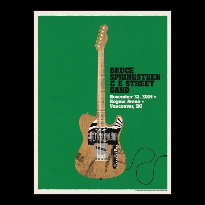 Bruce Springsteen & The E-Street Band Nov 22, 2024 Vancouver, BC, Rogers poster