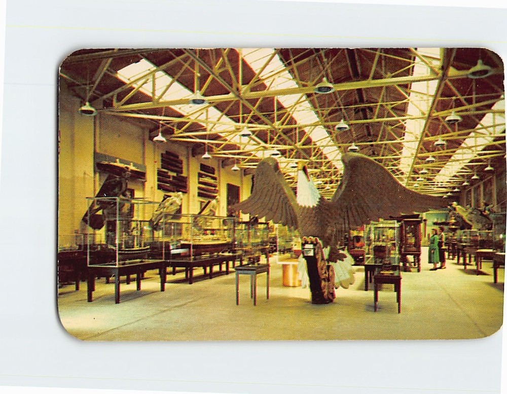 Postcard Main Room of The Mariners' Museum Newport News Virginia USA