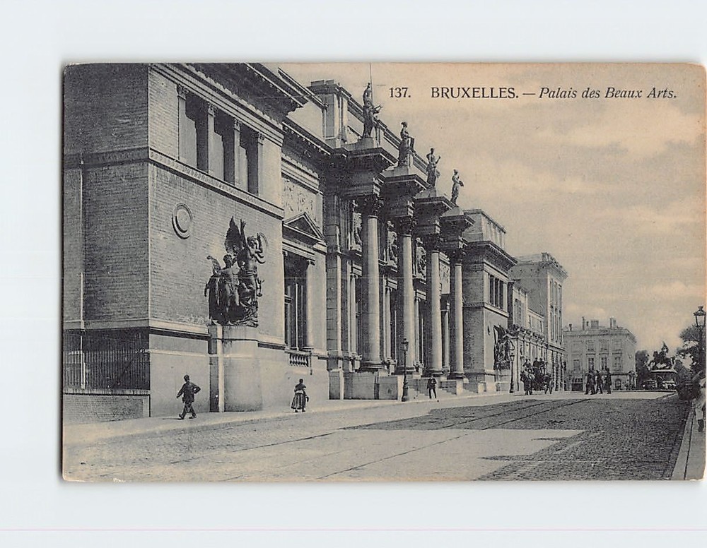 Postcard Palais des Beaux Art Brussels Belgium