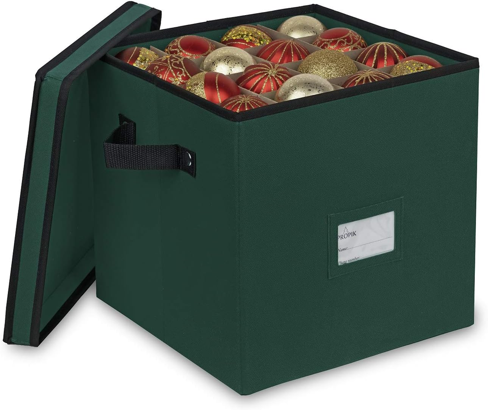4-Tier Christmas Ornament Storage Box Holds 64 Holiday Decorations