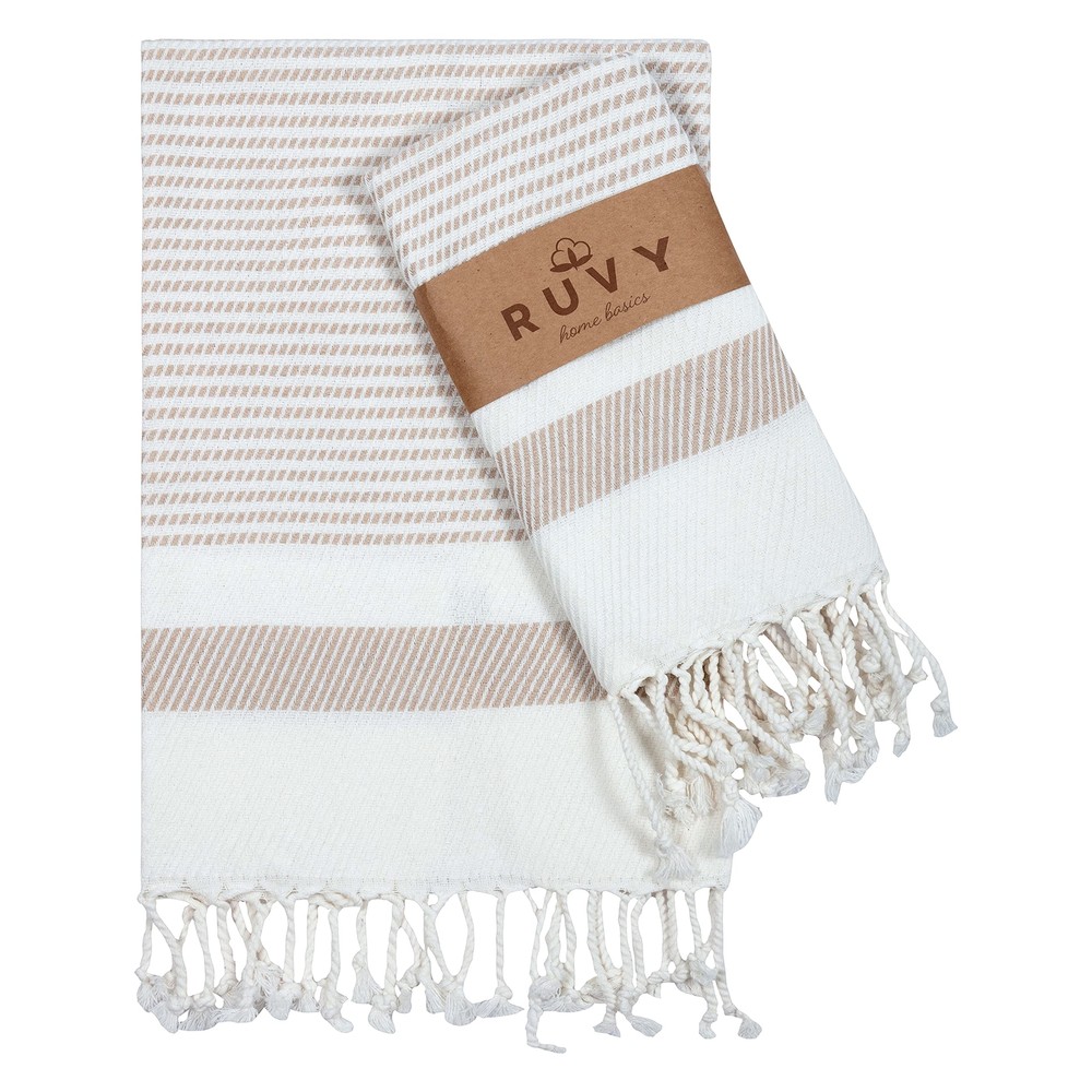 Premium Turkish Cotton Hand Towels Set of 2 - 18x40 Soft Bathroom Decor