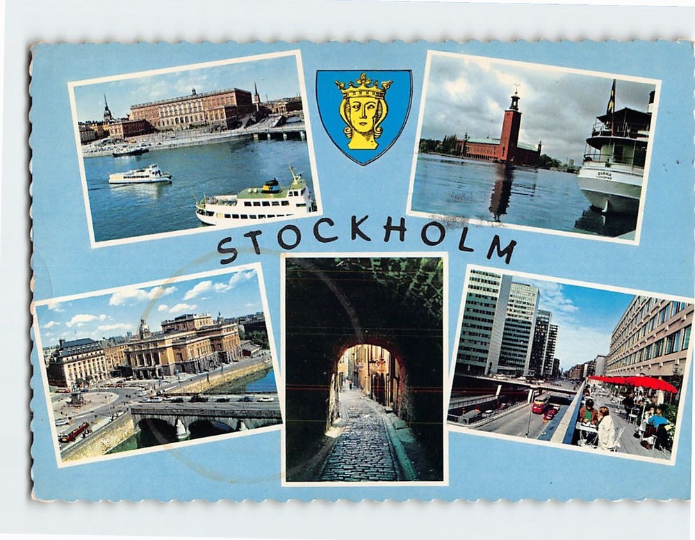 Postcard Stockholm Sweden