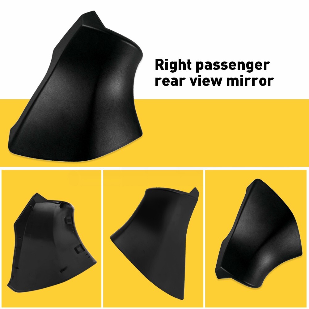 Black Right Side Mirror Triangle Base Cover For Toyota Highlander 2020 2021 2022