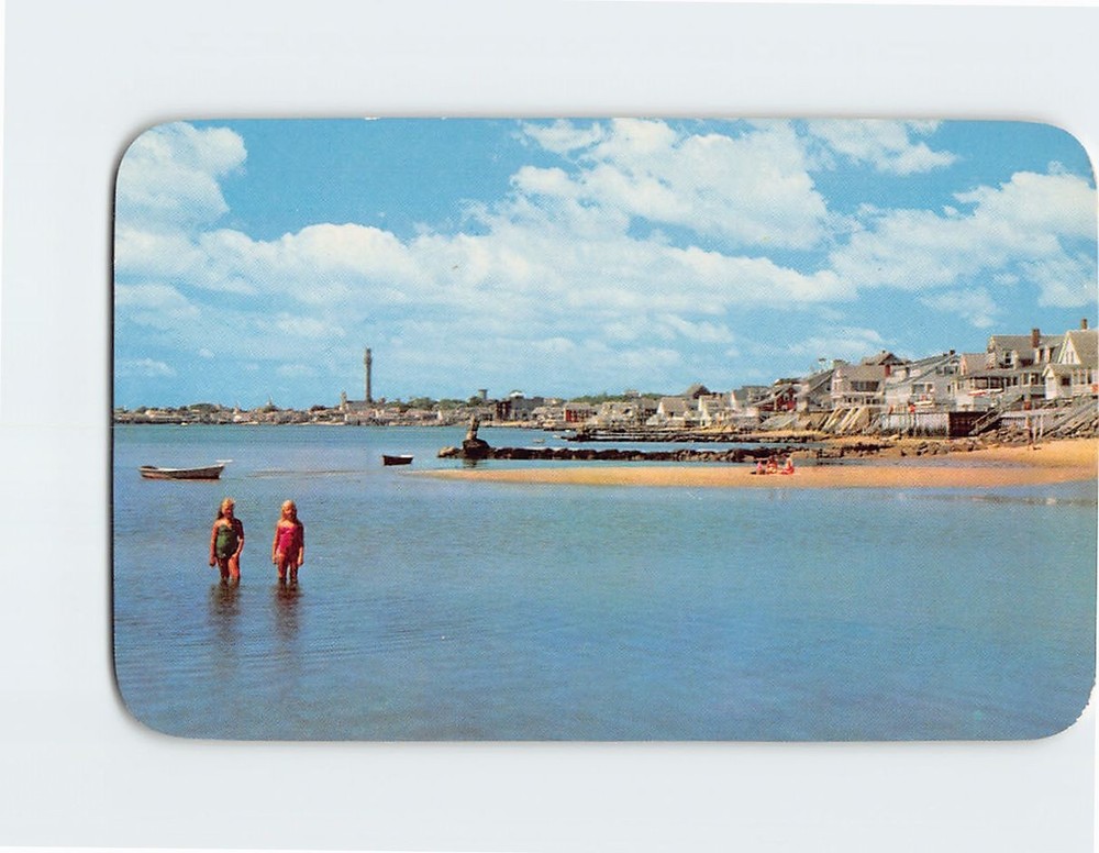 Postcard Shore View of Provincetown Cape Cod Massachusetts USA North America