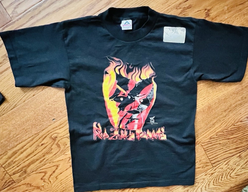 VINTAGE WWF KIDS LARGE KANE RAZING KANE T-SHIRT 90s WWE