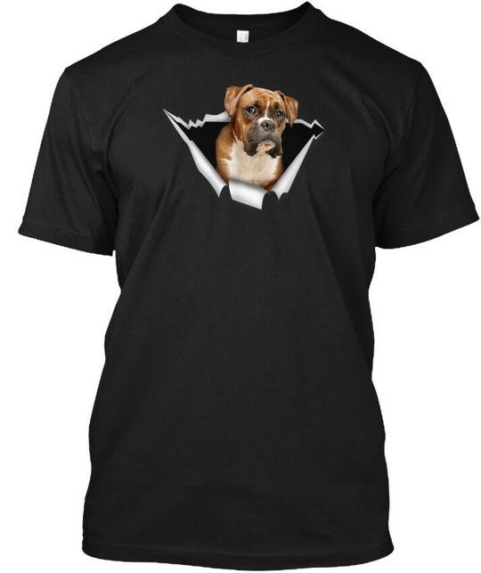 Beautiful Boxer Dog Sticker T-Shirt Made in the USA Size S to 5XL