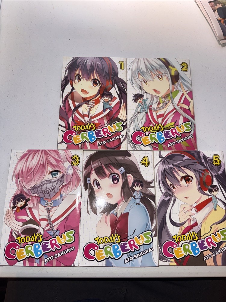 Today's Cerberus Volume 1-5 - English Manga Lot - Free Shipping