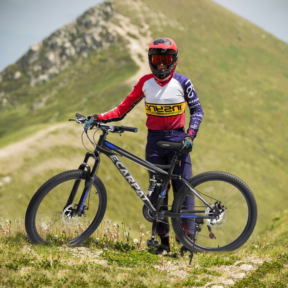 27.5-Inch All-Shock Mountain Bike with 21 Gears & Mechanical Disc Brakes