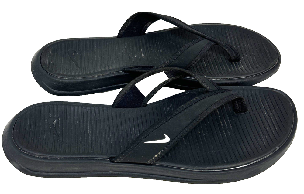 Nike Ultra Celso Womens Thong Flip Flop Sandals Black Size 10