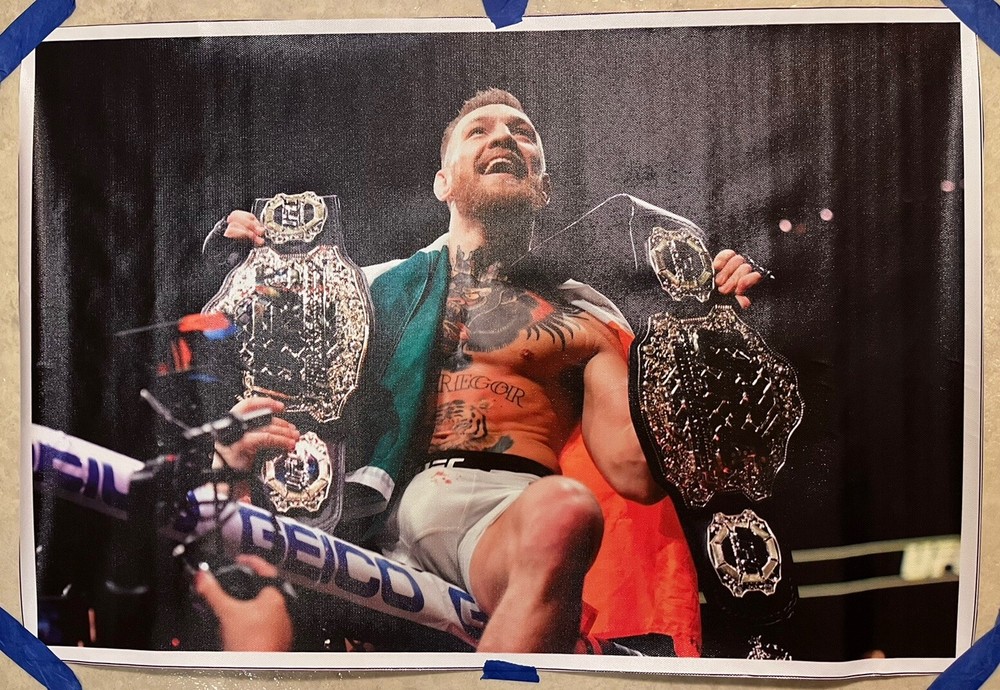 Connor McGregor UFC Champion ✅ Canvas Sports Poster Print Wall Art 16 X 24 inch