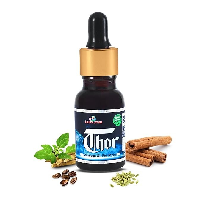 Thor Ayurvedic Massage Oil For Men 15ml - Herbal Relief & Rejuvenation