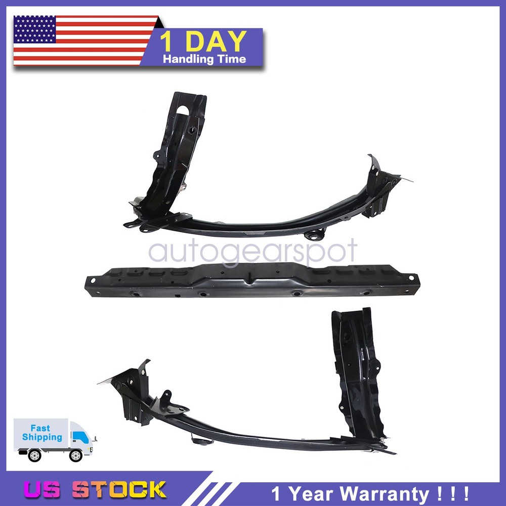 Set of 3 Radiator Core Support Upper Left Right Bracket for 18-24 Chevy Equinox