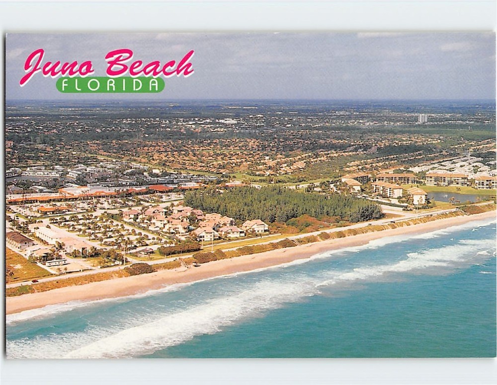 Postcard Aerial View Juno Beach Florida USA