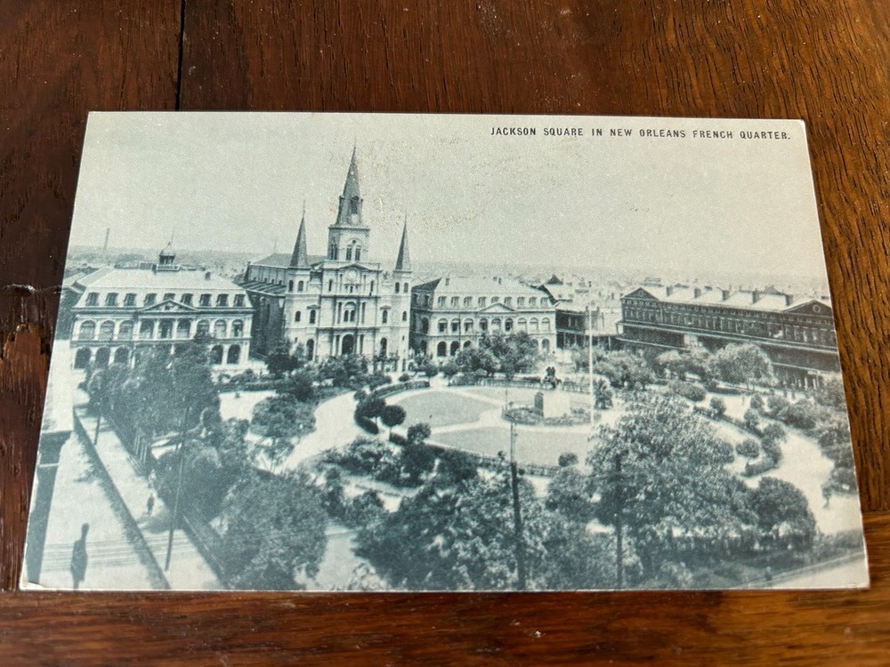Jackson Square in New Orleans Louisiana French Quarter Postcard