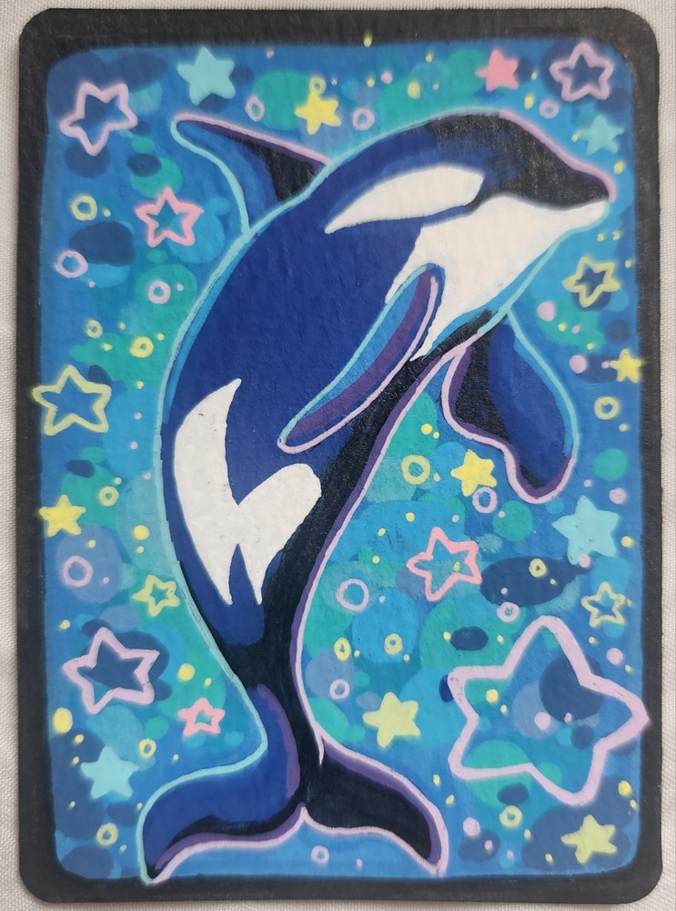 ACEO Art Card Starry Orca Whale by samicostudio