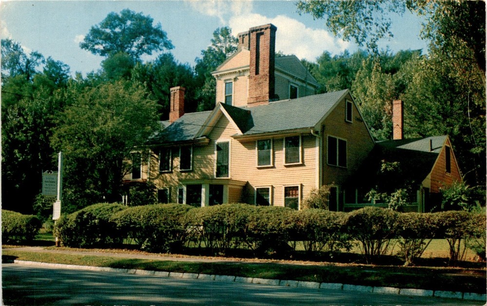 Hawthorne, Wayside, Concord, Massachusetts, Alcotts, Orchard House, Postcard