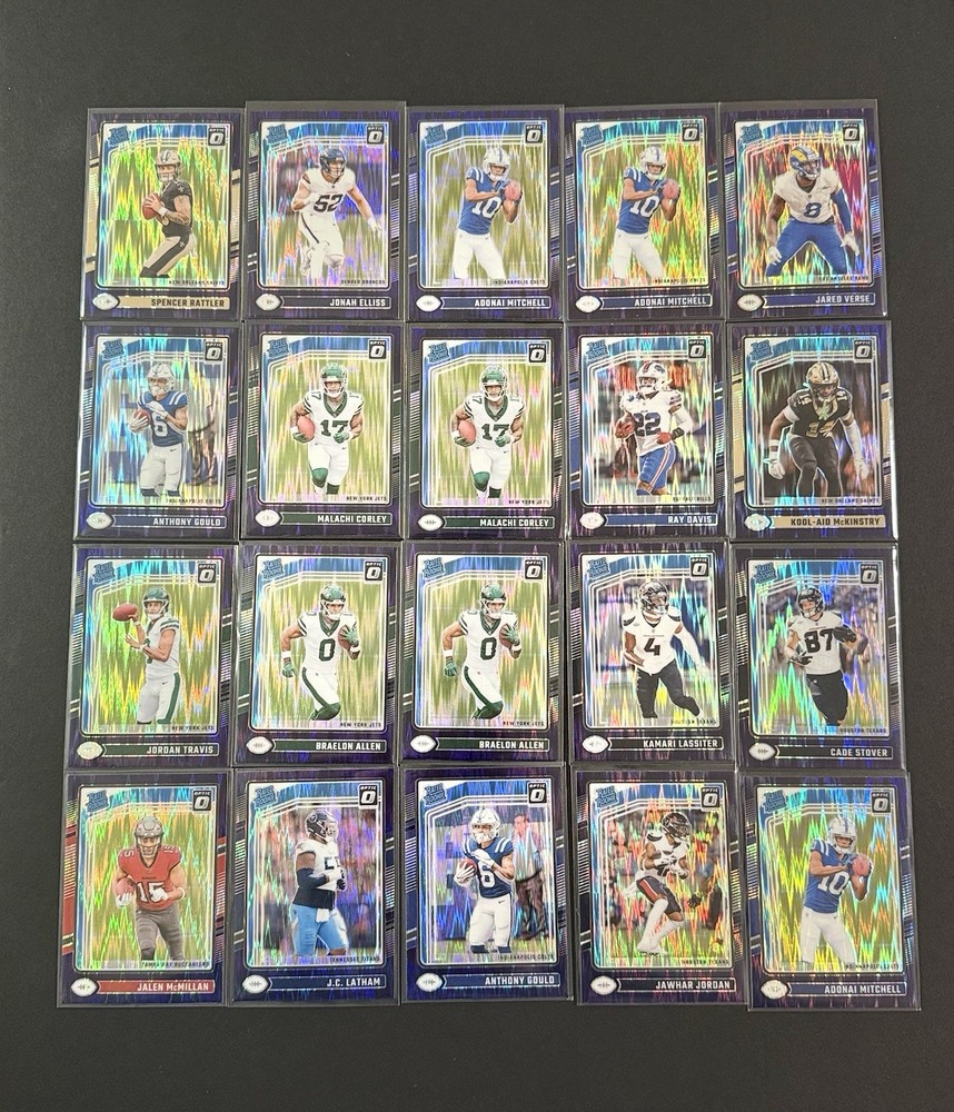 2024 Panini Donruss Optic - PURPLE SHOCK RATED ROOKIE LOT 🔥