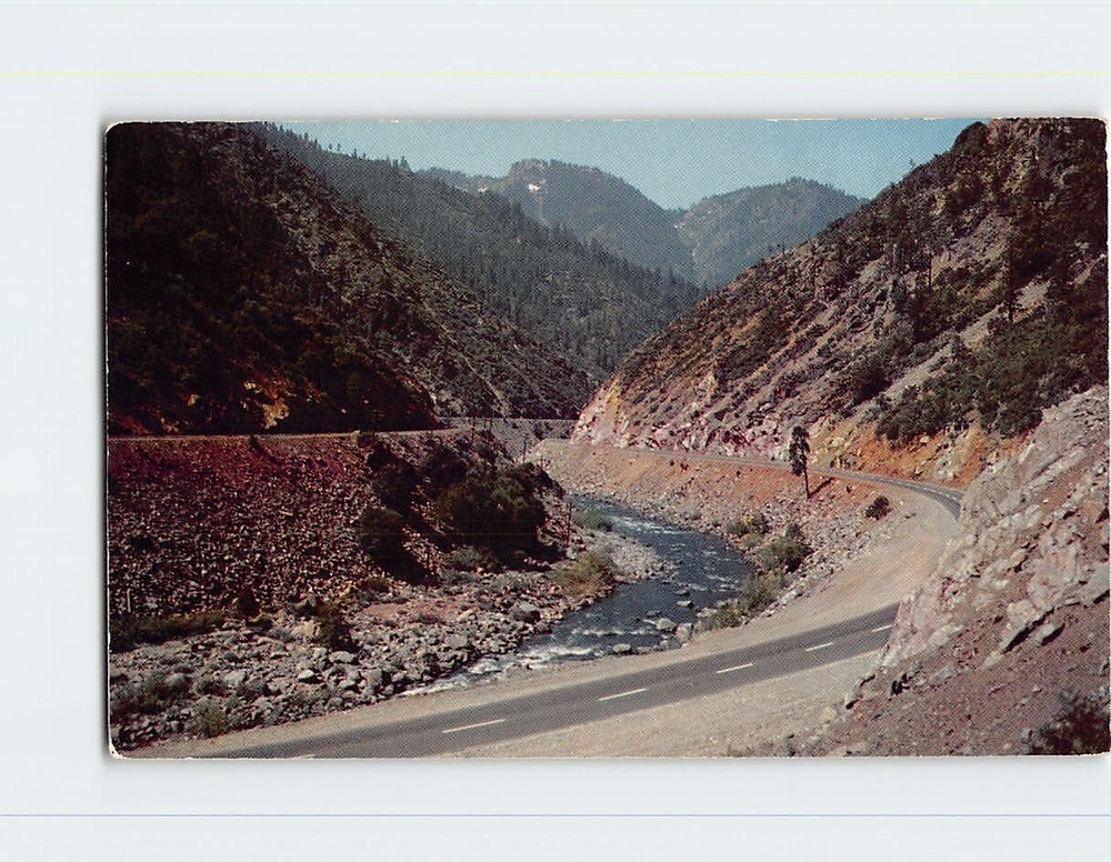 Postcard The Feather River Canyon California USA