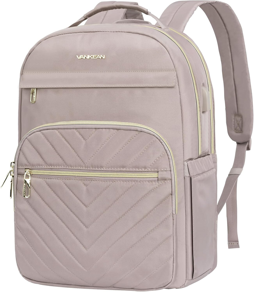 17.3 Inch Women's Waterproof Laptop Backpack with USB Port for Travel and College