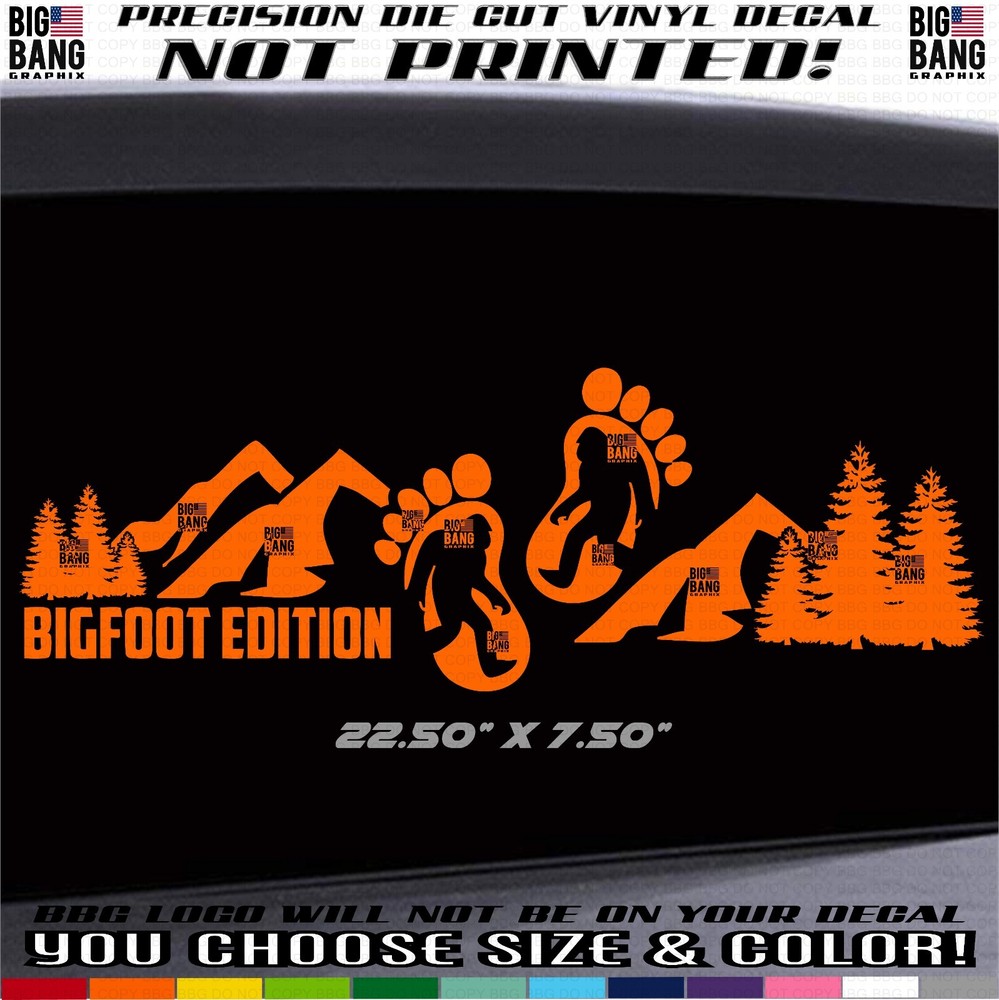 Bigfoot Truck Driver Semi Rig Vinyl Decal Sticker Diecut Lettering