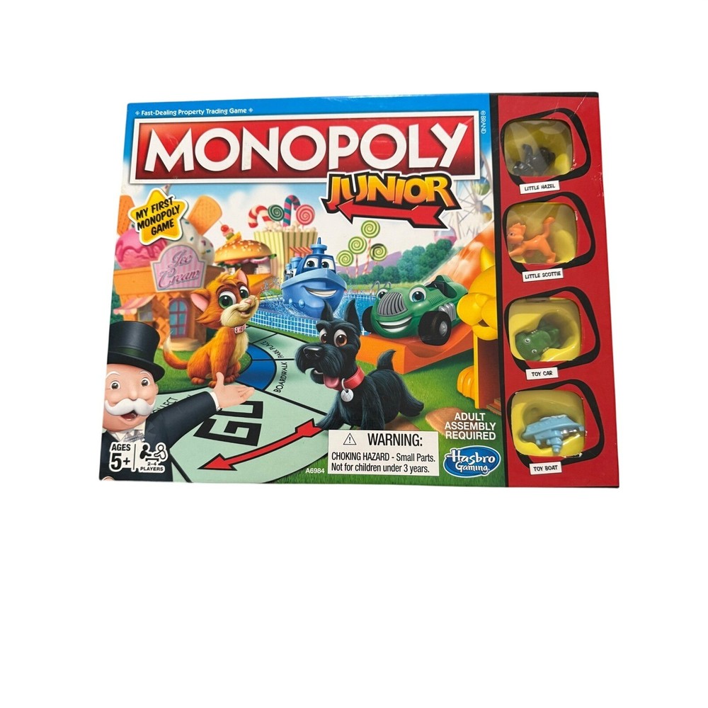 Hasbro Gaming Monopoly Junior Board Game My First Monopoly Ages 5+ A6984