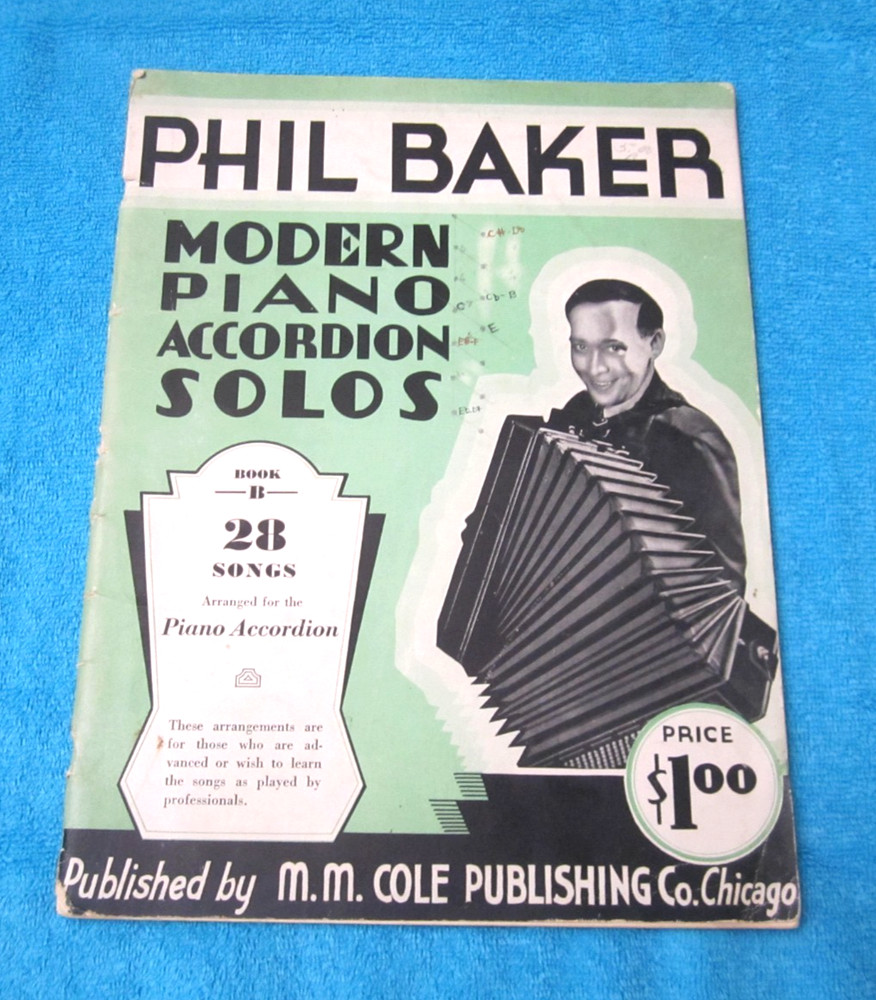 Phil Baker Modern Piano Accordion Solos Book B - 28 Advanced Arrangements