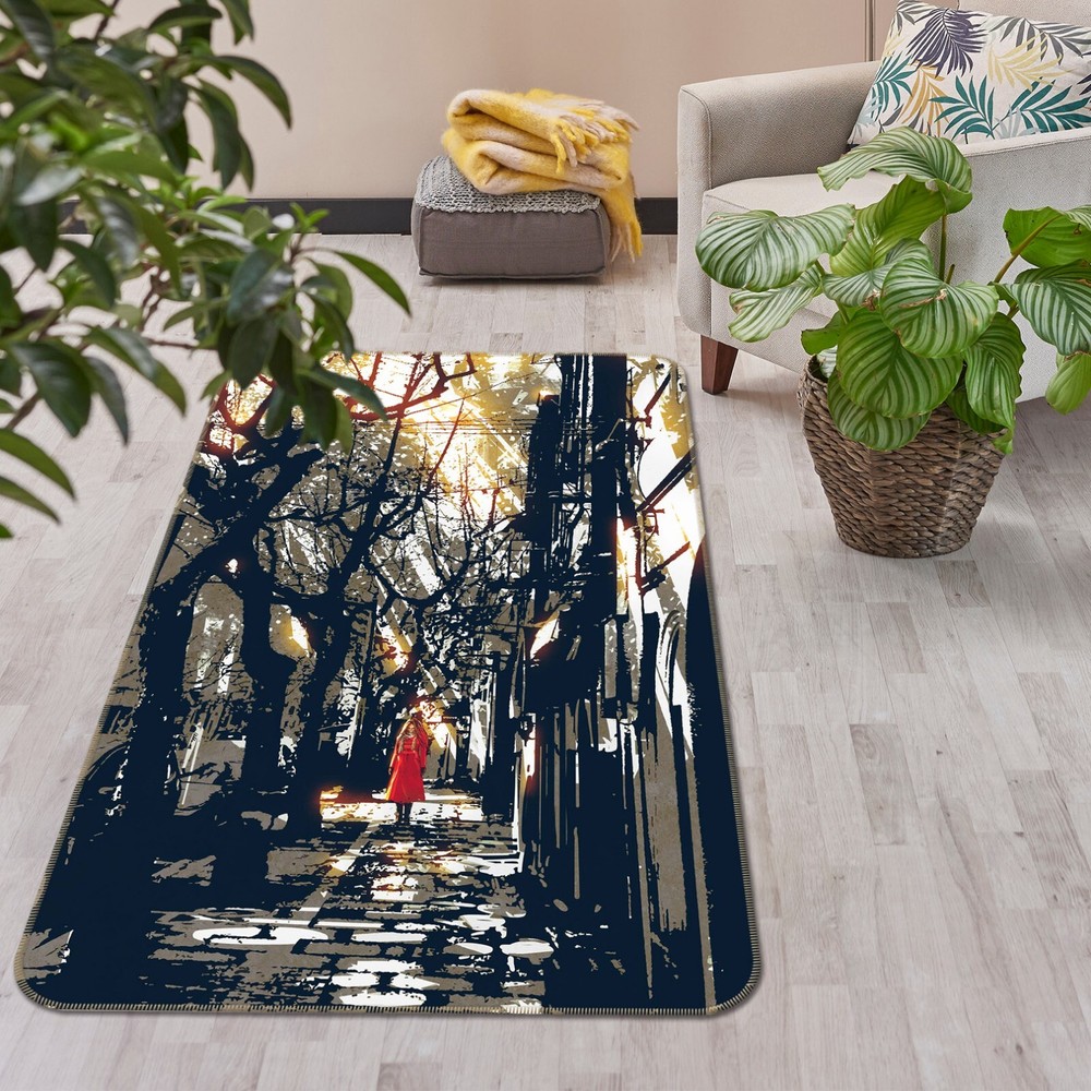 3D Painting Girl ZHUC397 Game Non Slip Carpet Mat Photo Carpet Amy