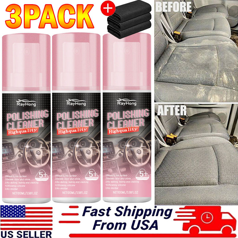 100ml Car Interior Cleaner & Polish for Vehicle Upholstery  