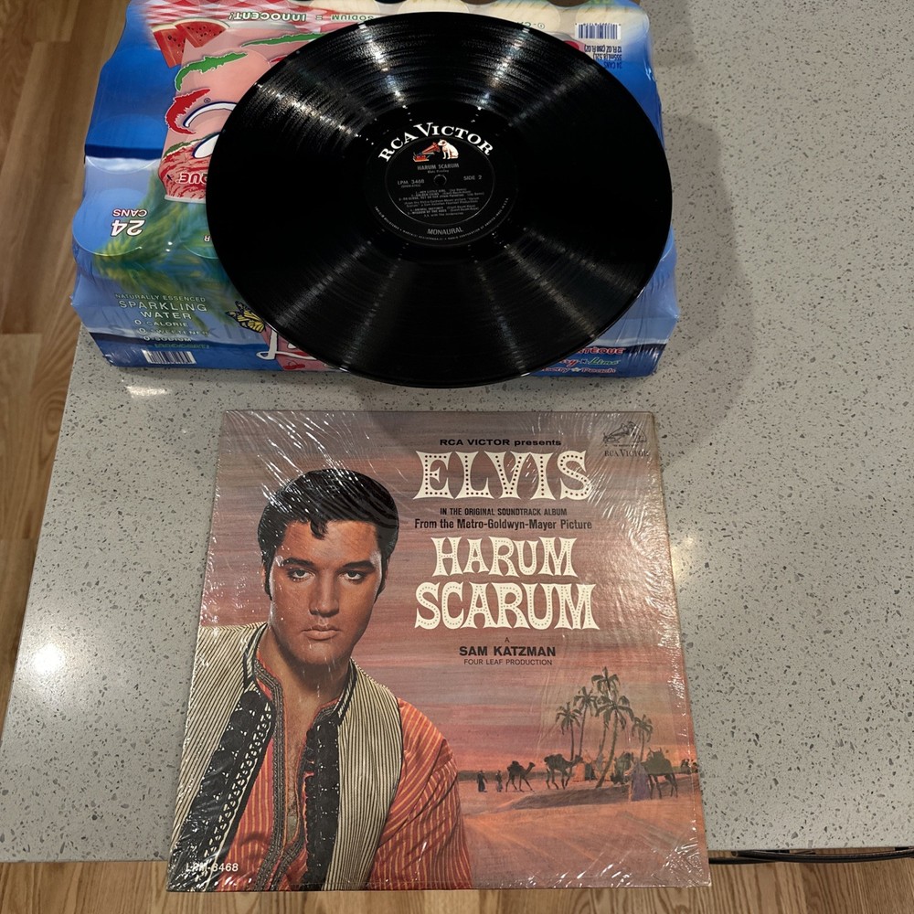 Harum Scarum Elvis Presley 1960's VG+ Cover in Original Shrink LPM-3468 RCA