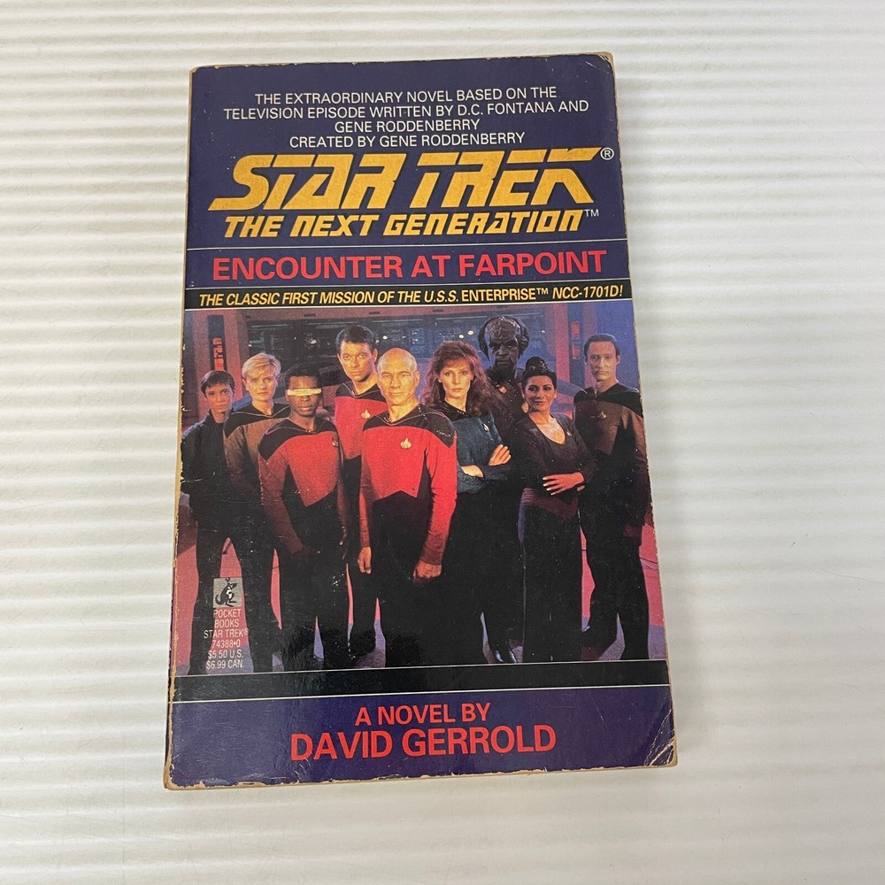 Star Trek Encounters At Farpoint Paperback Book David Gerrold Pocket Books 1987