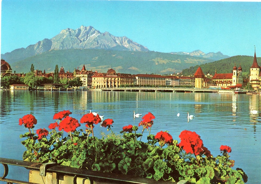 Lucerne, Switzerland, and Mount Pilatus, UNP,  VG --POSTCARD