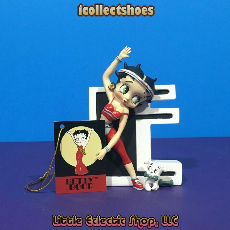 Vintage Westland Giftware 6745 BETTY BOOP ALPHABET LETTER E, Hang Or Stand, NEW