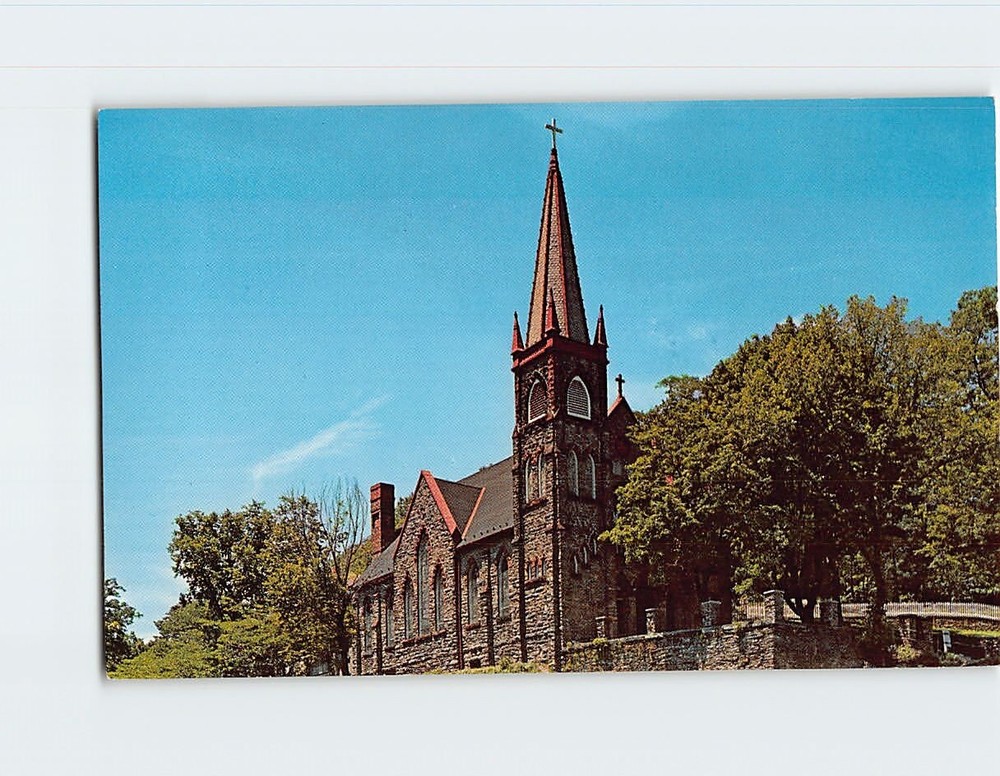 Postcard St. Peters Catholic Church Williamsburg Virginia USA