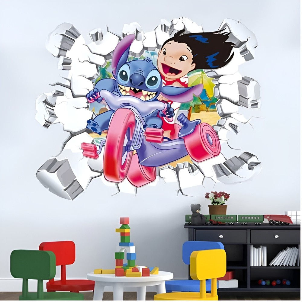 Removable Wall Sticker Lilo & Stitch kids room Decal Vinyl Home Decor Mural