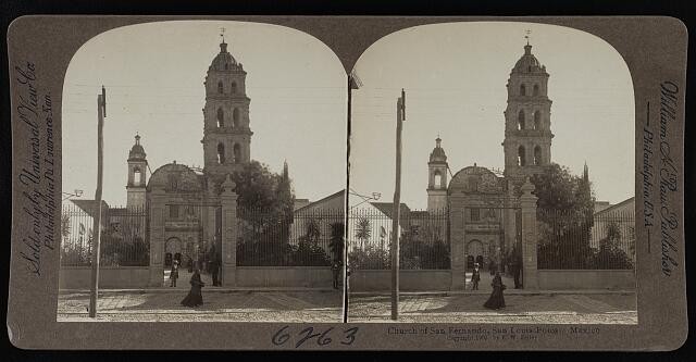 Photo:Church of San Fernando, San Luis Potosi, Mexico 1905