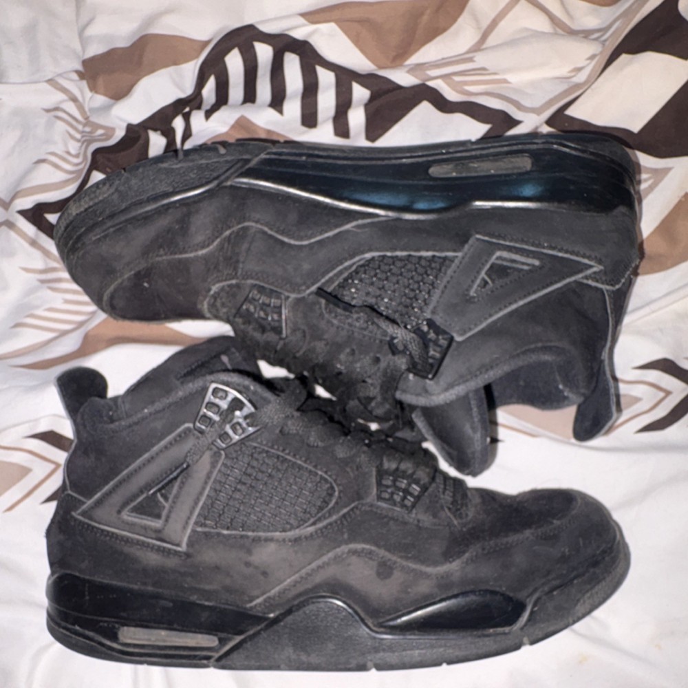 Jordan 4 Retro Black Cat 2020 Men's Black Mid Top Athletic Sneakers