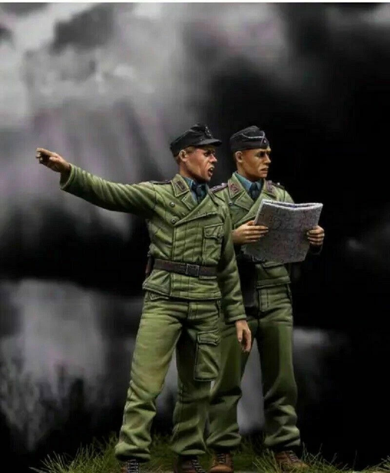 1/35 Resin Figure Model Kit German Soldiers Tank Panzer Crew WWII WW2 Unpainted