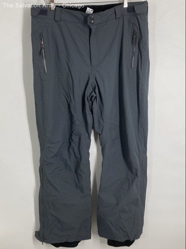 Columbia Sportswear Mens Gray Zip Pockets Straight Leg Snow Pants Size XL