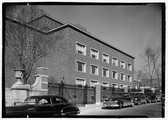Cambridge Massachusetts Lamont Library Harvard University 1949 East Facade