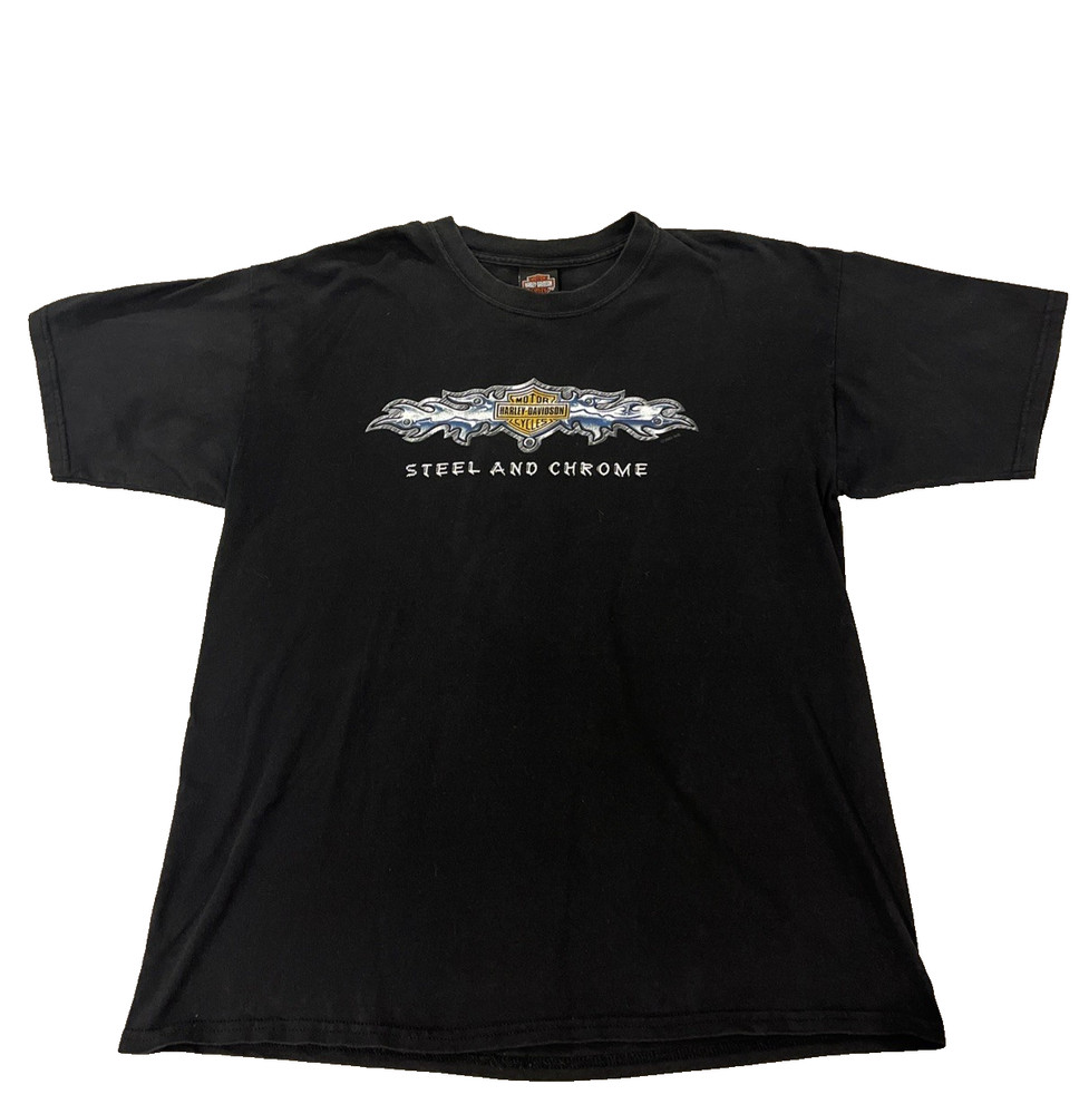 Harley Davidson T Shirt Men's XL 100% Cotton Clare's HD Fenwick Ontario Canada