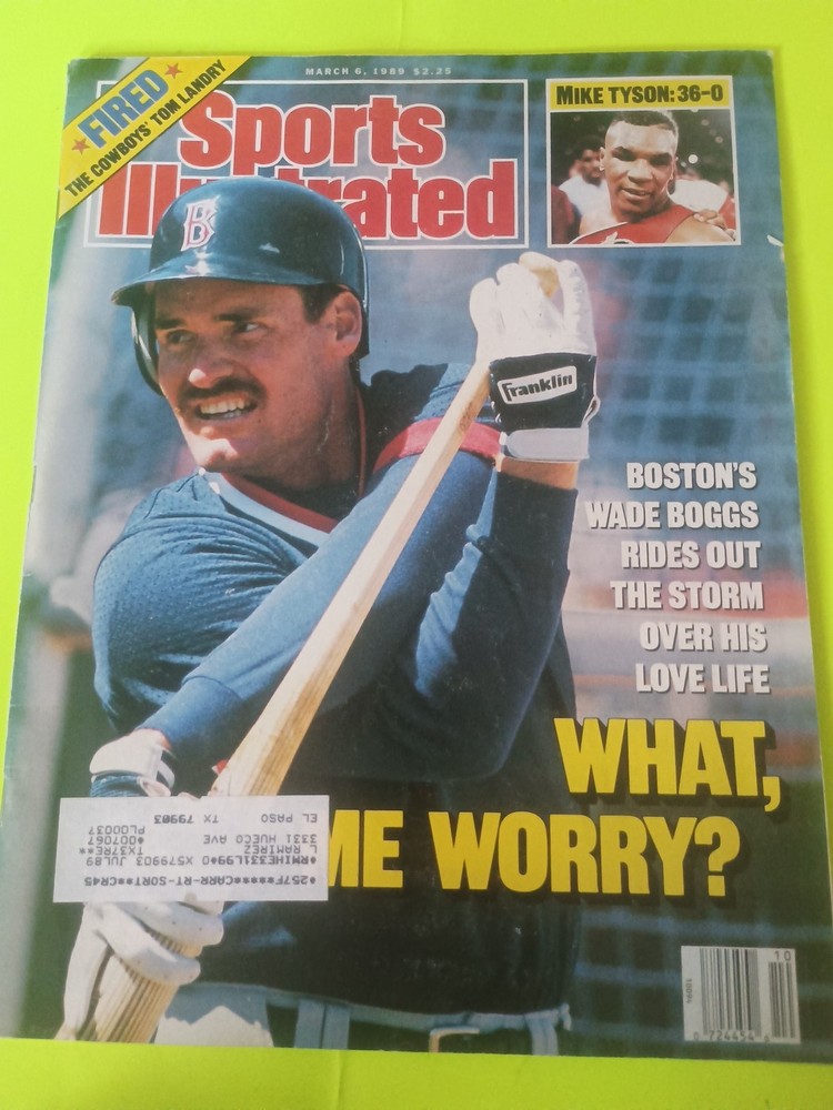 Sports Illustrated Magazine Boston's Wade Boggs, Mike Tyson