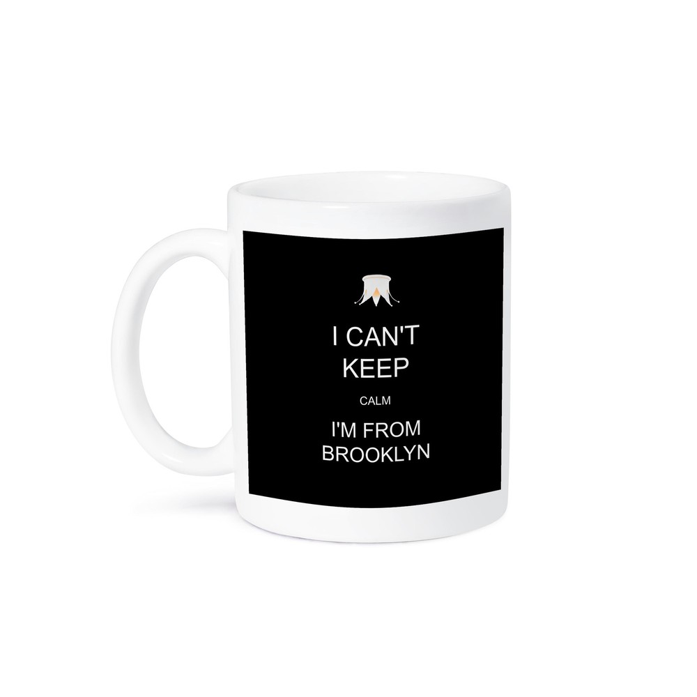 3dRose Brooklyn Pride Mug - I Can Not Keep Calm Design