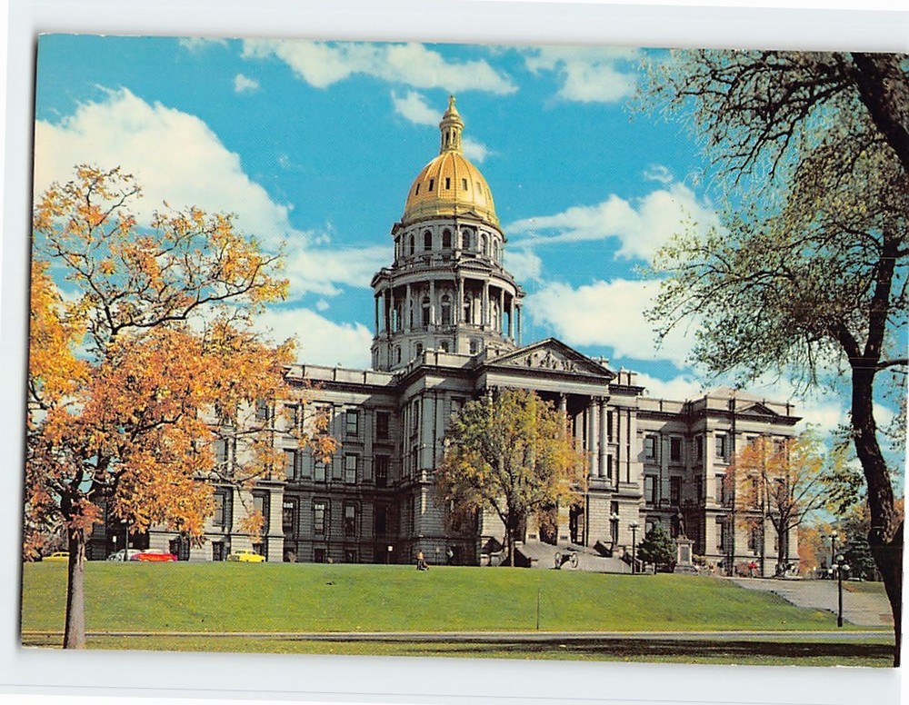 Postcard Colorado State Capitol Overlooking Civic Center Denver Colorado USA
