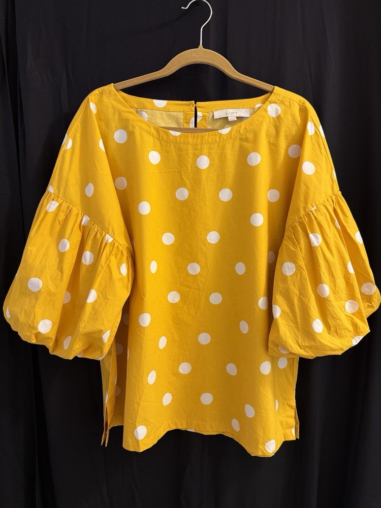 Women’s LOFT Short Sleeve Top 100% Cotton XL