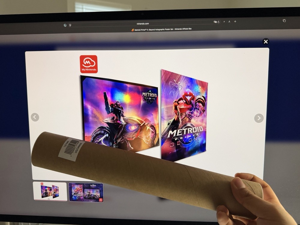 Metroid Prime 4 Beyond Holographic Poster Set Of 2 My Nintendo Exclusive