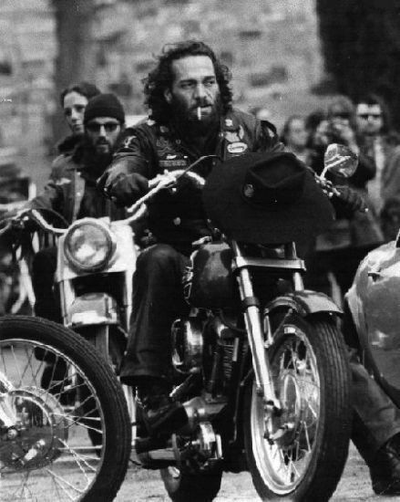Hells Angels Boss Sonny Barger Back In Time Grainy 8x10 Picture Celebrity Print